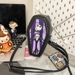 Wholesale Women Fashion Gothic Halloween Embroidered Spider Skull Crossbody Bag - Image 2