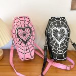 Wholesale Women Fashion Gothic Spider Web Crossbody Bag