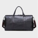 Wholesale Men Leisure Sports Business Vintage Large Capacity PU Duffle Bag - Image 7