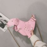 Wholesale Women Fashion Creative Cartoon Rivet Dinosaur Crossbody Bag