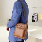 Men Casual Versatile PU Crossbody Bag - Image 5