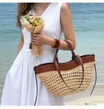 Stylish Spacious Woven Shoulder Bag - Image 12