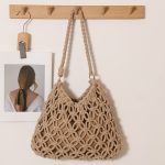 Stylish Woven Cotton Shoulder Bag for Beach Getaways - Image 6