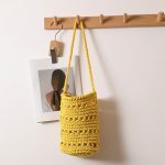 Stylish Woven Cotton Bucket Bag - Image 8