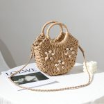 Chic Urban Minimalist Paper Grass Bag - Image 4