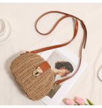 Chic Half-Moon Woven Crossbody Bag - Image 11