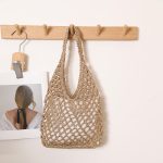 Stylish Woven Beach Bag with Shoulder Strap - Image 2