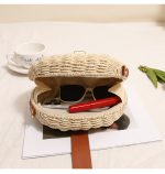 Chic Half-Moon Woven Crossbody Bag - Image 10