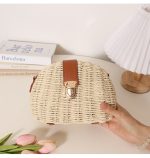 Chic Half-Moon Woven Crossbody Bag - Image 8