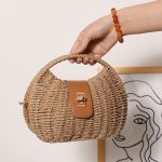 Chic Shell-Shaped Woven Crossbody Bag - Image 4