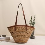 Spacious Woven Shoulder Bag - Image 2