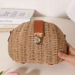 Chic Half-Moon Woven Crossbody Bag - Image 3
