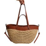 Stylish Spacious Woven Shoulder Bag - Image 3