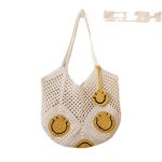 Chic Smiley Face Shoulder Bag - Image 5