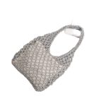 Stylish Woven Beach Bag with Shoulder Strap - Image 5