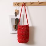 Stylish Woven Cotton Bucket Bag - Image 9