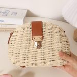 Chic Half-Moon Woven Crossbody Bag - Image 4