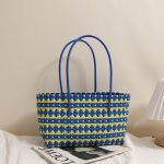 Stylish Long Floral Woven Tote Bag - Image 7