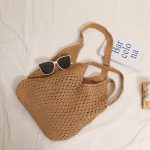 Spacious Woven Beach Bag - Image 4