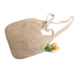 Spacious Woven Beach Bag - Image 5