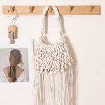 Chic Long Tassel Cotton Tote Bag with Wooden Beads - Image 7