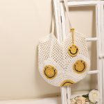 Chic Smiley Face Shoulder Bag - Image 3