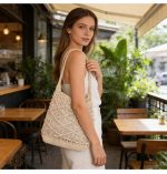 Stylish Spacious Woven Beach Bag - Image 11