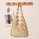 Stylish Spacious Floral Straw Shoulder Bag - Image 3