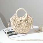 Chic Urban Minimalist Paper Grass Bag - Image 6