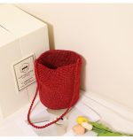 Chic Woven Bucket Bag - Image 11