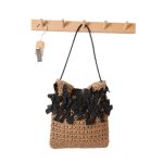 Chic Bow-Detail Woven Shoulder Bag - Image 5