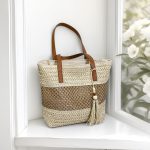 Large Woven Beach Tote – Lightweight Summer Bag for Travel & Vacation - Image 4