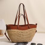 Stylish Spacious Woven Shoulder Bag