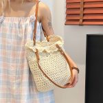 Large Woven Tote Bag for Summer Getaways - Image 2