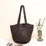 Stylish Spacious Woven Shoulder Bag - Image 4