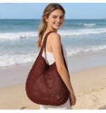 Stylish Spacious Woven Shoulder Bag - Image 12