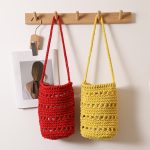 Stylish Woven Cotton Bucket Bag - Image 2