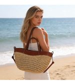 Stylish Spacious Woven Shoulder Bag - Image 11
