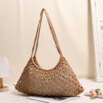 Chic Woven Cotton Shoulder Bag - Image 2