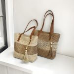 Large Woven Beach Tote – Lightweight Summer Bag for Travel & Vacation