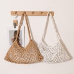 Chic Woven Cotton Shoulder Bag