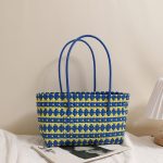 Stylish Long Floral Woven Tote Bag - Image 4